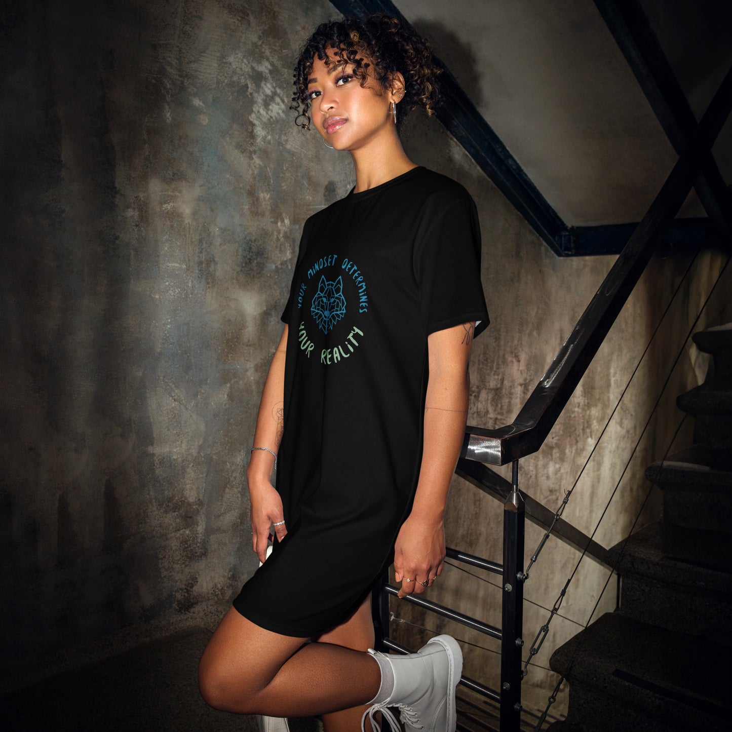 Mindset T-shirt dress (Black)