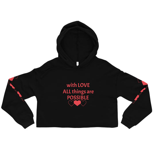 Possible Love Crop Hoodie