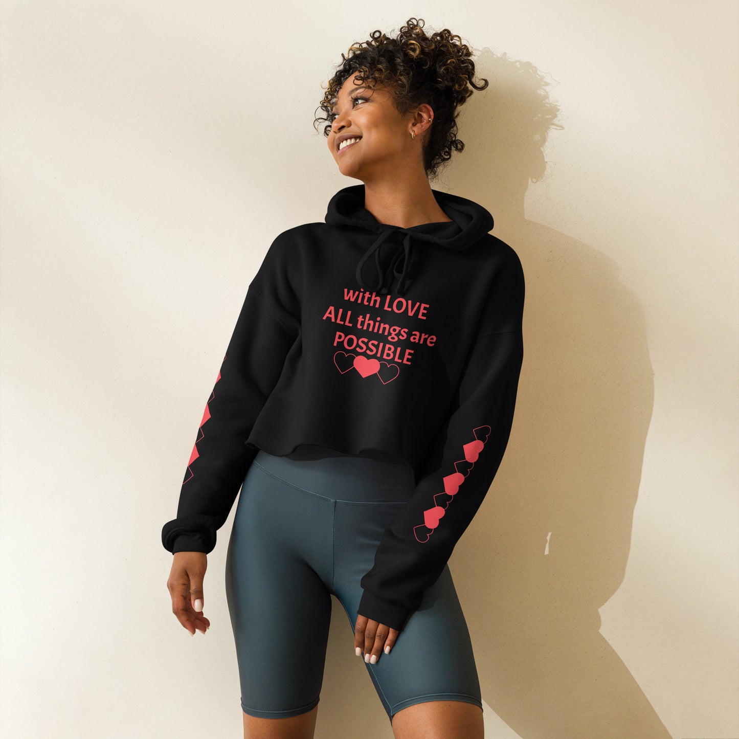 Possible Love Crop Hoodie