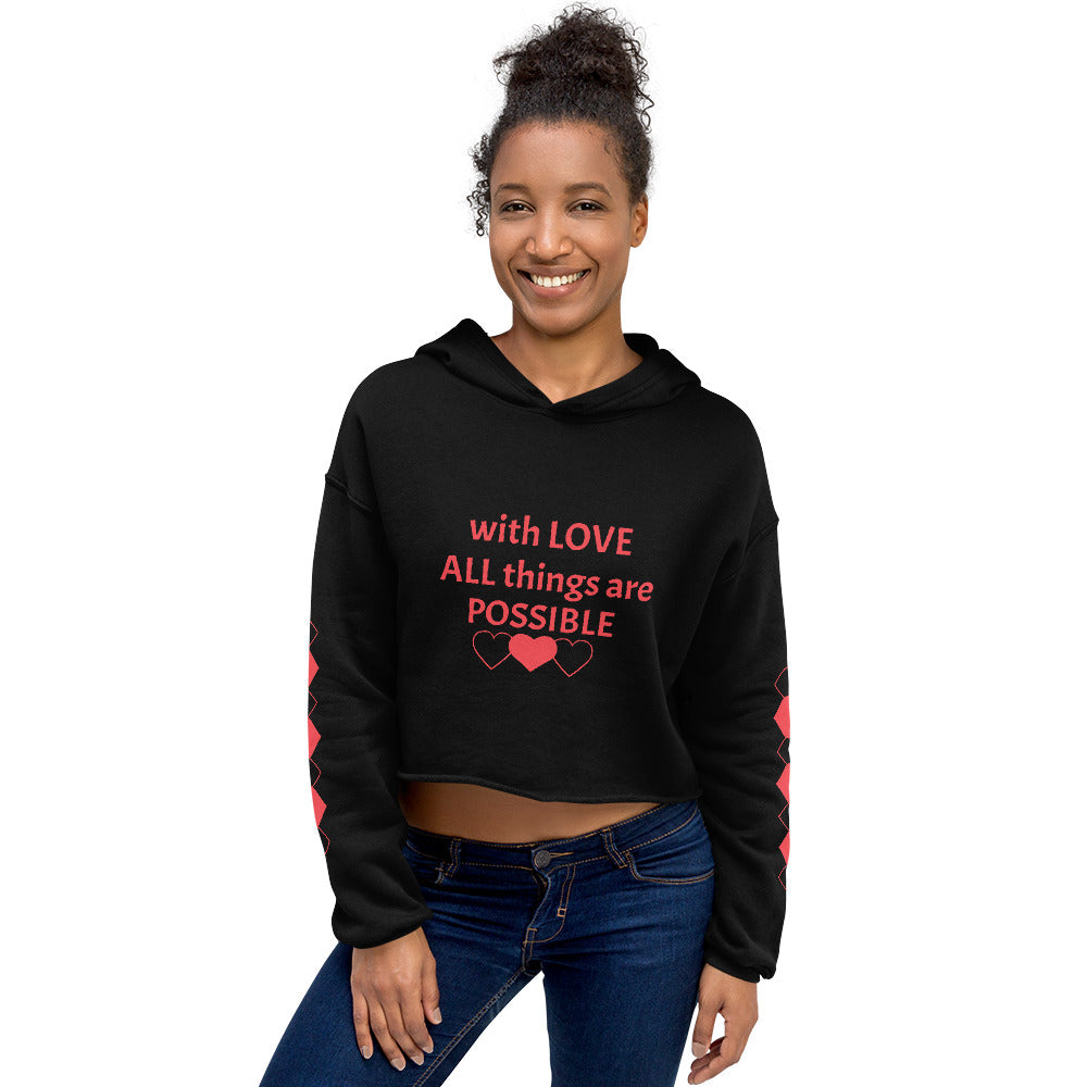 Possible Love Crop Hoodie