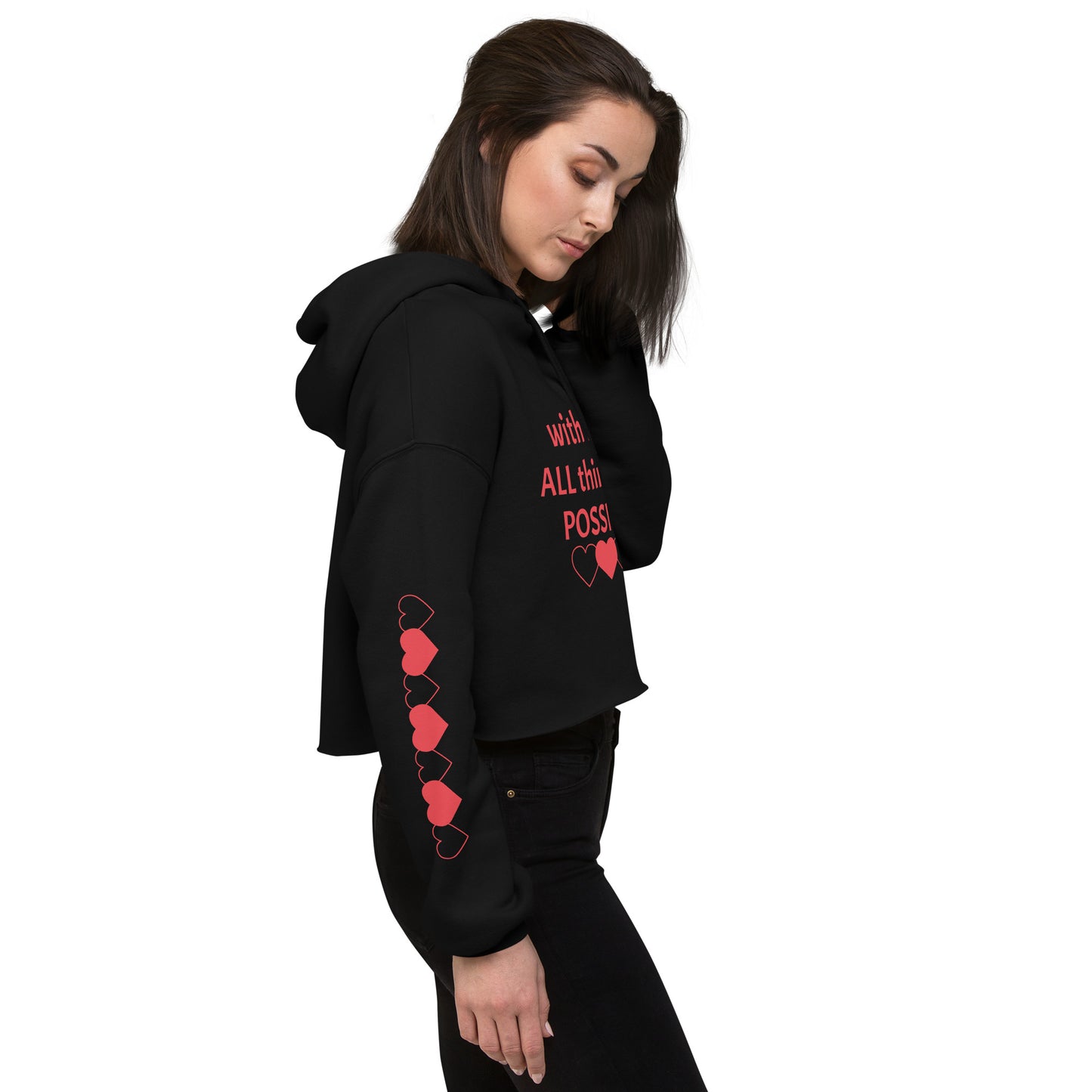 Possible Love Crop Hoodie